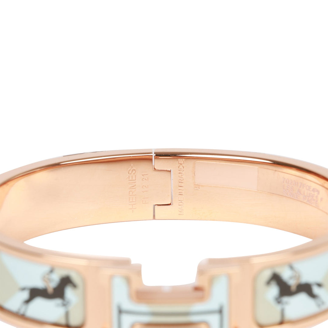 Top quality Hermes Les Allures Clic Clac H Narrow Enamel Bracelet