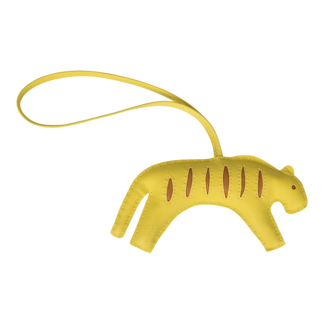Top quality Hermes RooRoo Tiger Bag Charm Lime/Sesame