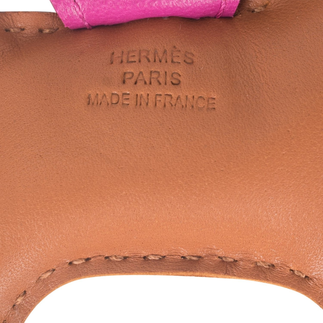 Top quality Hermes Sesame/Rouge Grenat/Rose Pourpre Grigri Horse Rodeo Bag Charm PM