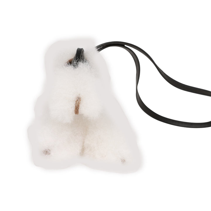 Top quality Hermes Black Lambskin and Shearling Budy Bag Charm