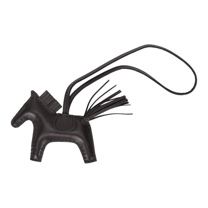 Top quality Hermes SO Black Grigri Horse Rodeo Bag Charm PM