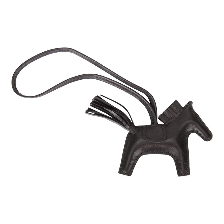 Top quality Hermes SO Black Grigri Horse Rodeo Bag Charm PM