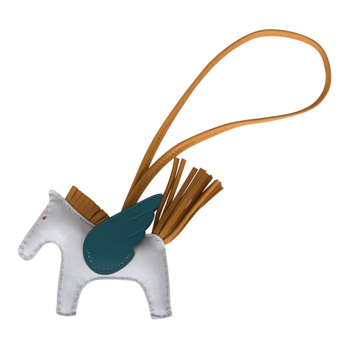 Top quality Hermes Bleu Brume/Sesame/Vert Bosphore Pegasus Horse Rodeo Bag Charm PM