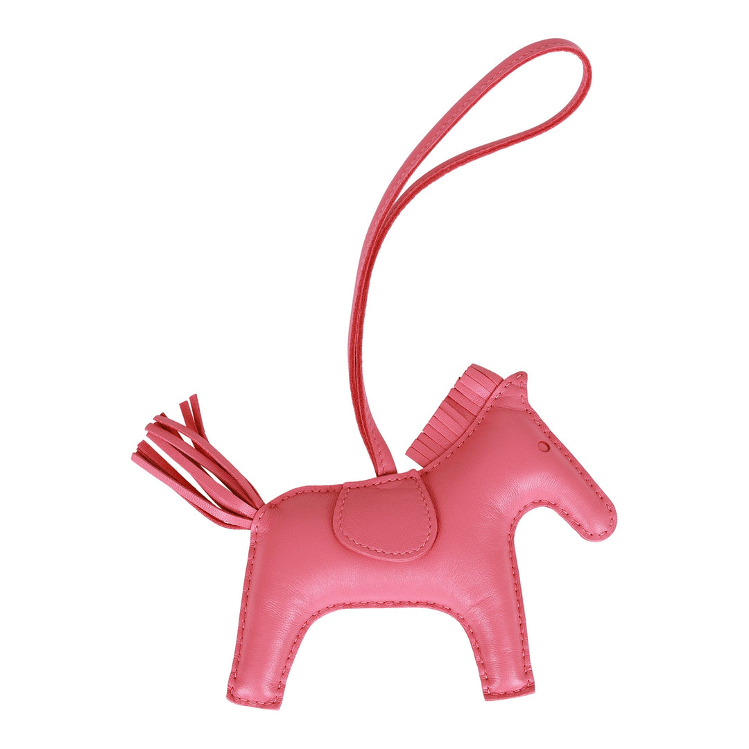 Top quality Hermes Rose Azalee Grigri Horse Rodeo Bag Charm GM