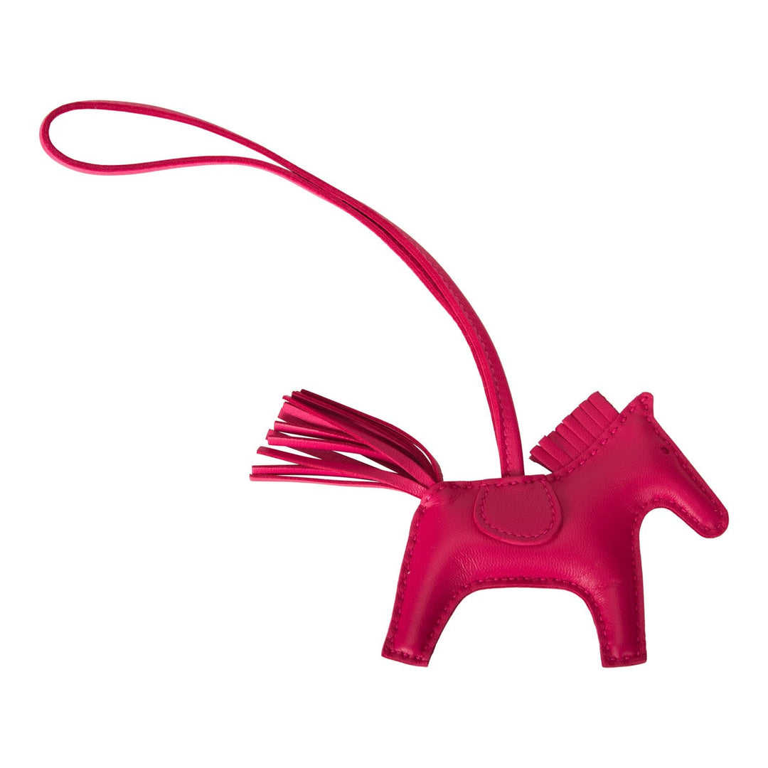 Top quality Hermes Rose Mexico Horse Rodeo Bag Charm PM