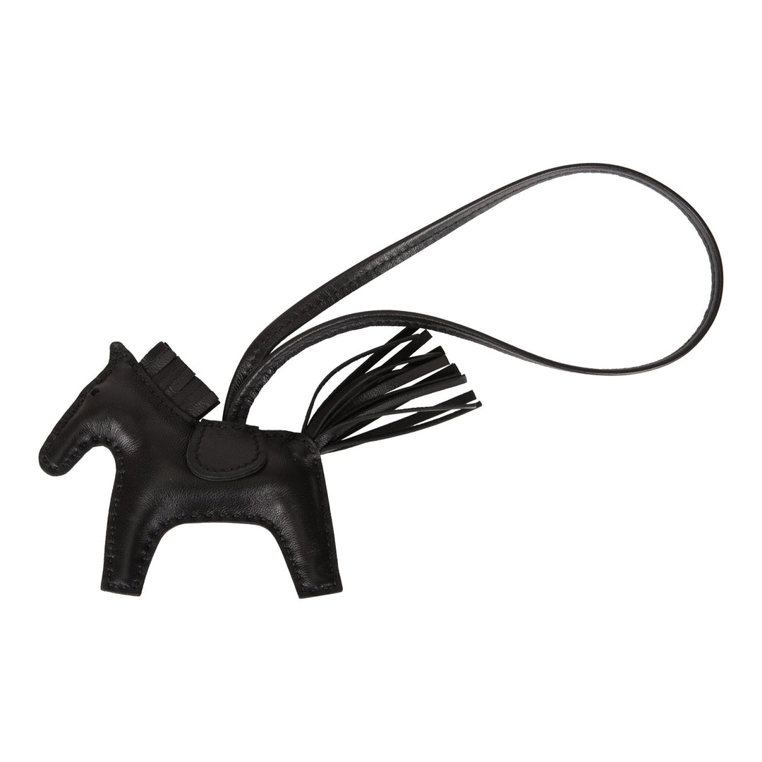 Top quality Hermes SO Black Grigri Horse Rodeo Bag Charm