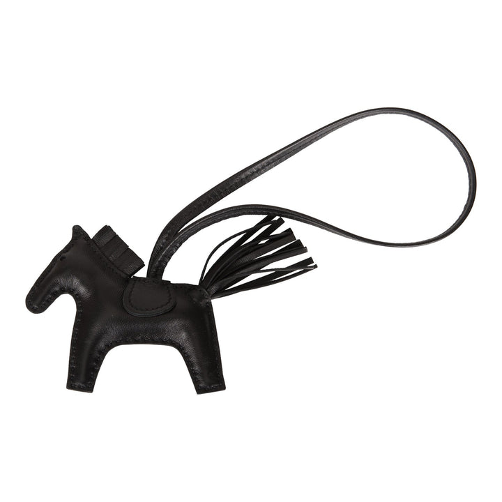 Top quality Hermes SO Black Grigri Horse Rodeo Bag Charm