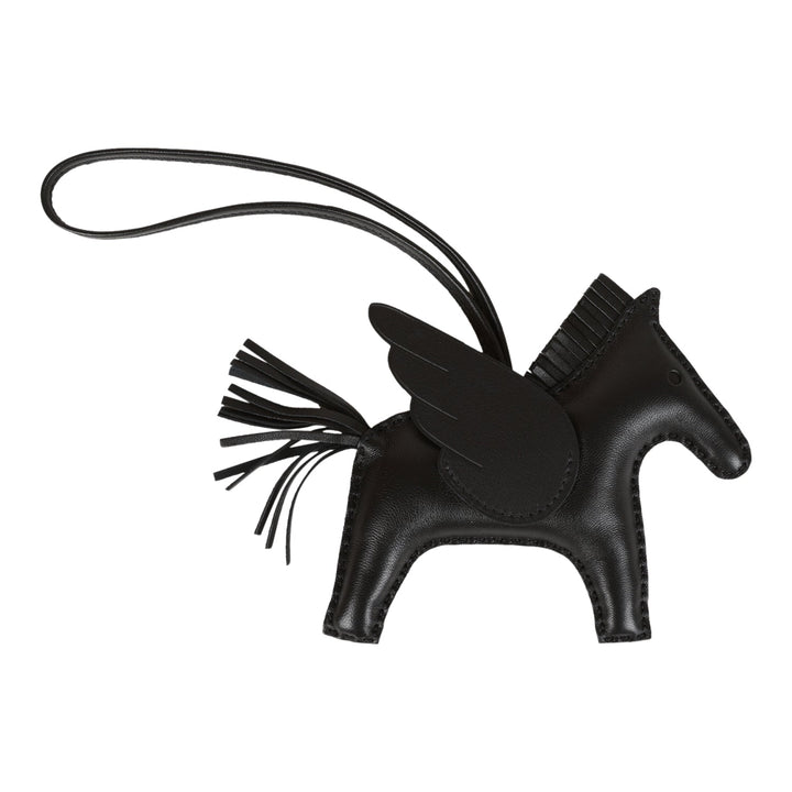 Top quality Hermes SO Black Pegasus Horse Rodeo Bag Charm