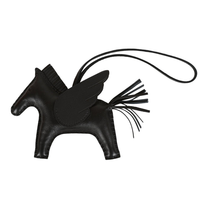 Top quality Hermes SO Black Pegasus Horse Rodeo Bag Charm