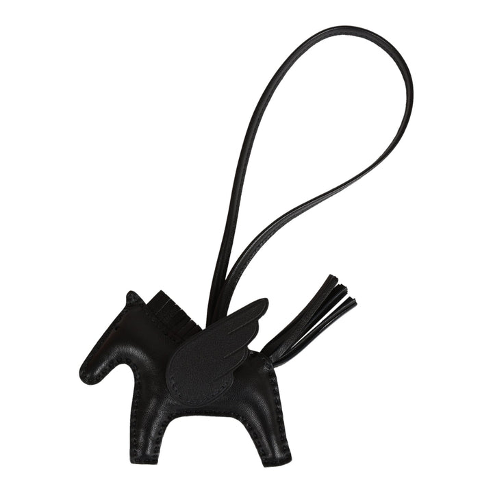 Top quality Hermes SO Black Pegasus Horse Rodeo Bag Charm