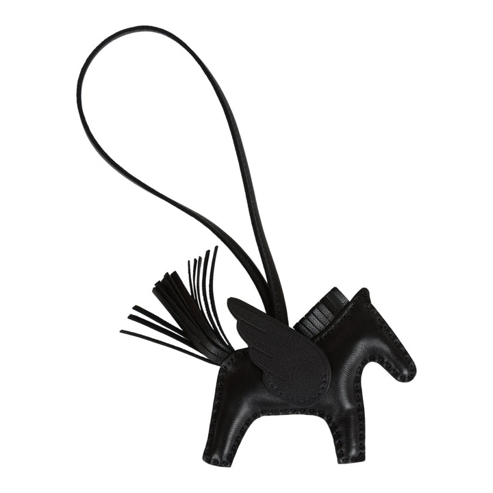 Top quality Hermes SO Black Pegasus Horse Rodeo Bag Charm