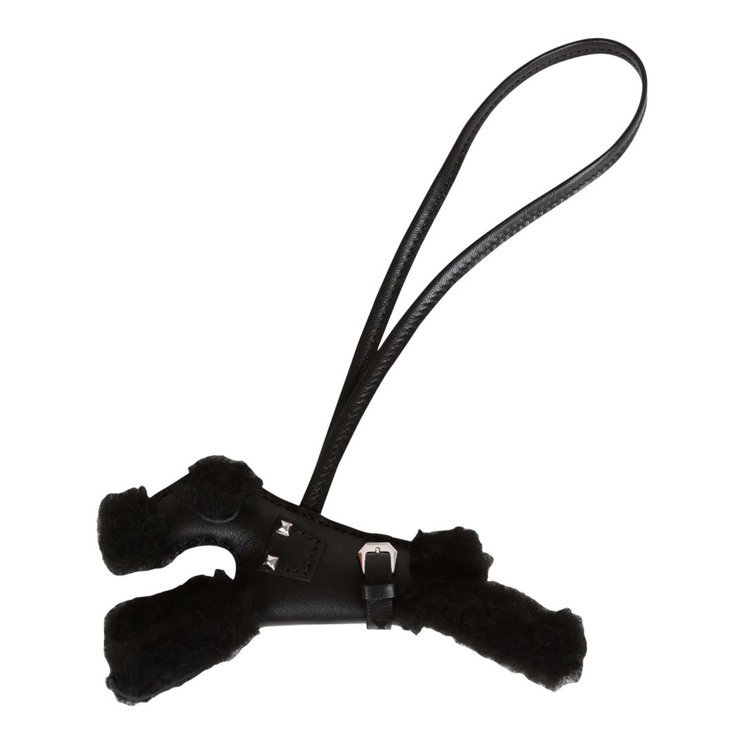 Top quality Hermes Black Buddy Punk Charm Palladium Hardware