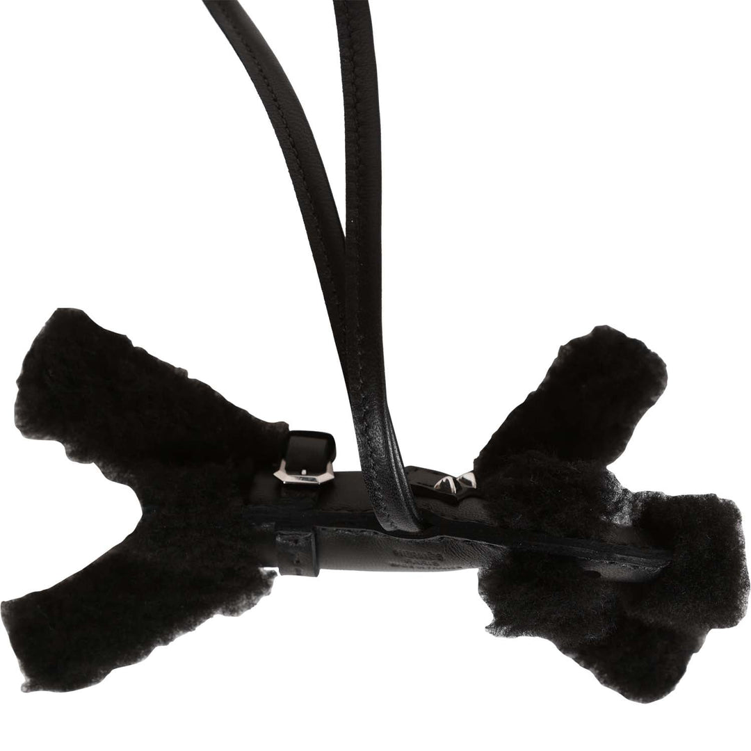 Top quality Hermes Black Buddy Punk Charm Palladium Hardware