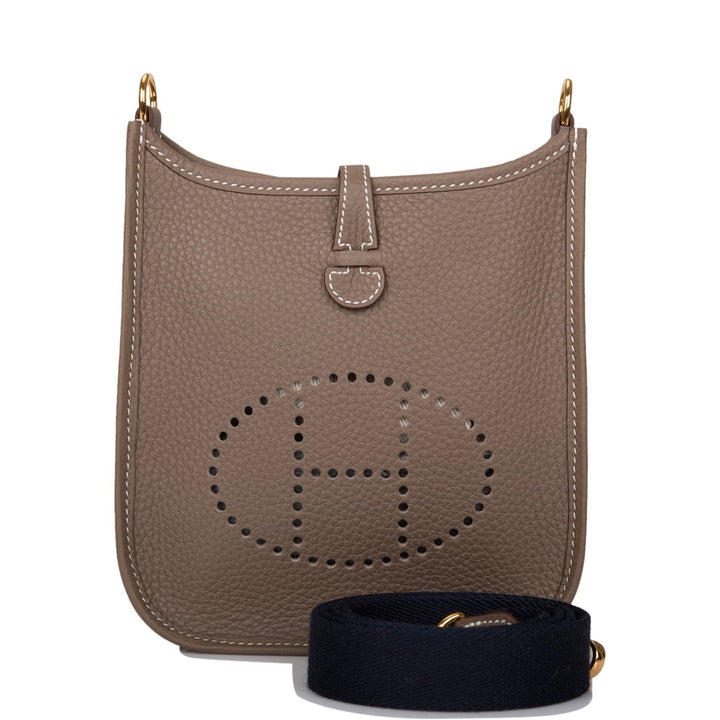 Top quality Hermes Evelyne TPM Etoupe Clemence Gold Hardware