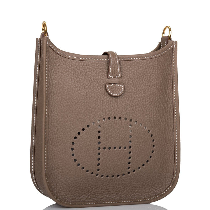 Top quality Hermes Evelyne TPM Etoupe Clemence Gold Hardware
