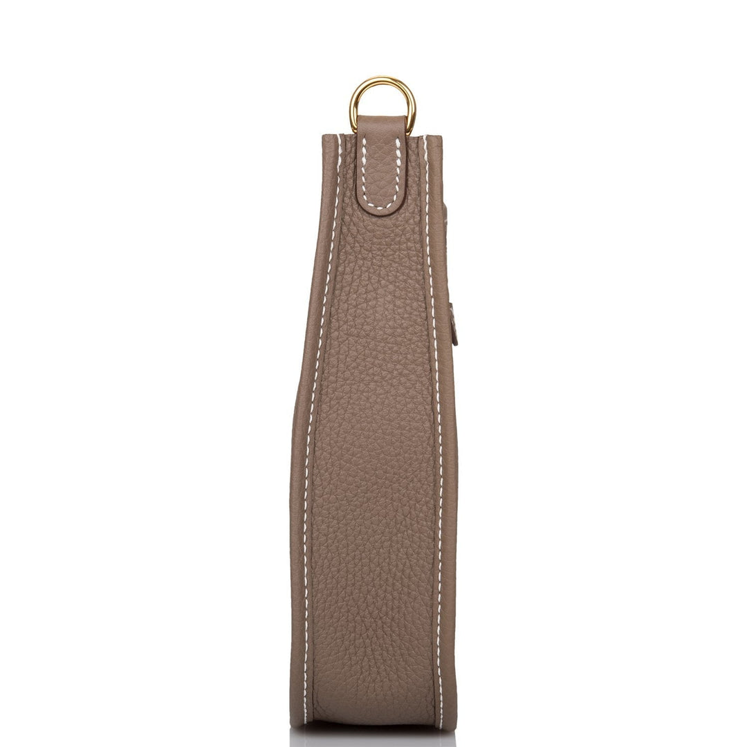 Top quality Hermes Evelyne TPM Etoupe Clemence Gold Hardware