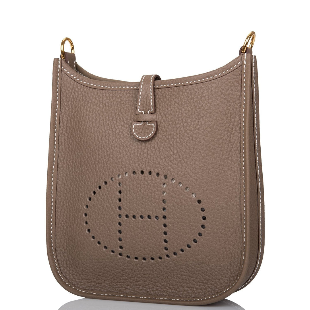 Top quality Hermes Evelyne TPM Etoupe Clemence Gold Hardware