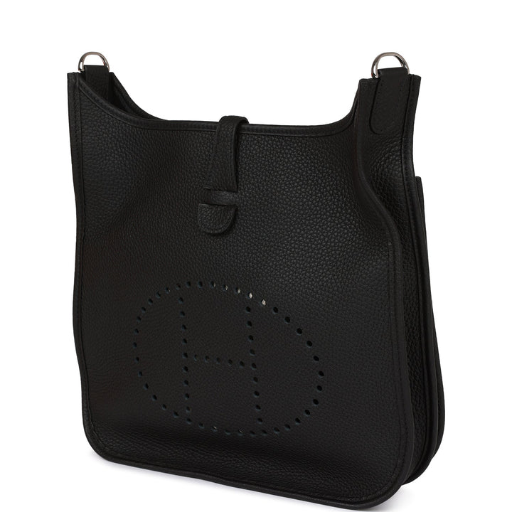Top quality Hermes Evelyne III PM Black Clemence Palladium Hardware