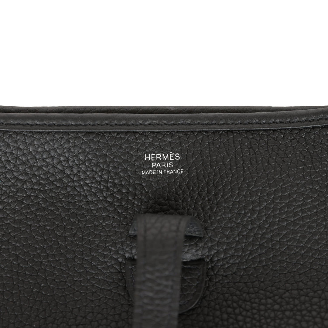 Top quality Hermes Evelyne III PM Black Clemence Palladium Hardware