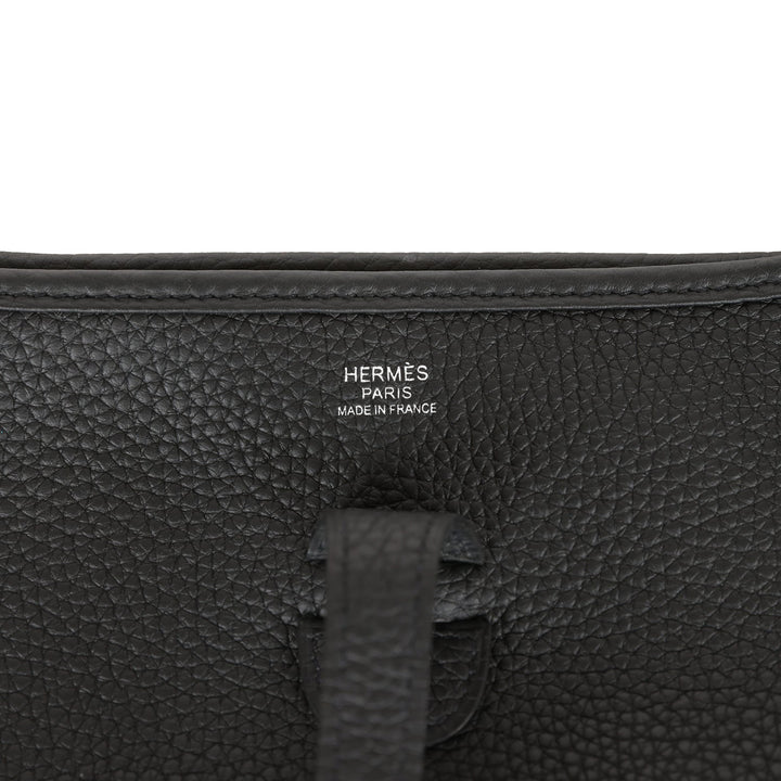 Top quality Hermes Evelyne III PM Black Clemence Palladium Hardware