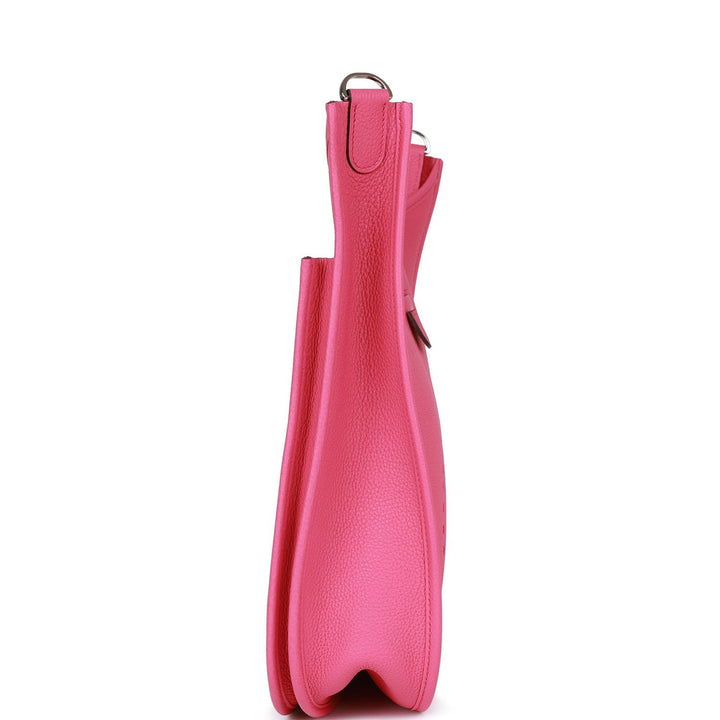Top quality Hermes Evelyne III GM Rose Shocking Clemence Palladium Hardware