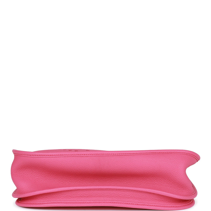 Top quality Hermes Evelyne III GM Rose Shocking Clemence Palladium Hardware