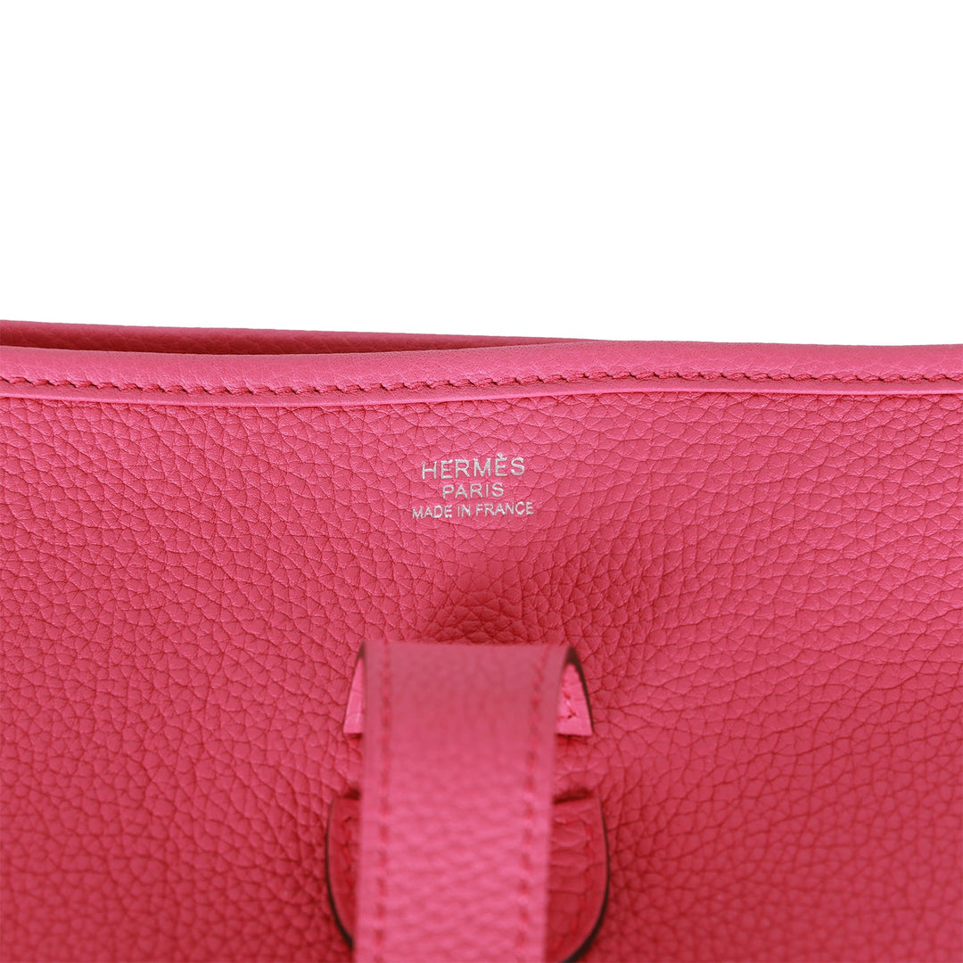 Top quality Hermes Evelyne III GM Rose Shocking Clemence Palladium Hardware