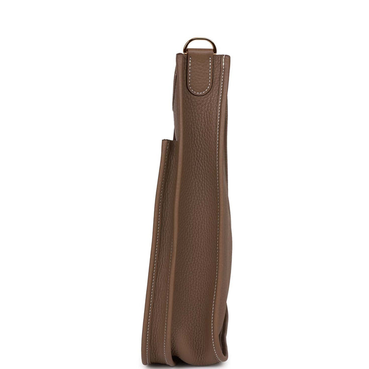Top quality Hermes Evelyne PM Etoupe Clemence Gold Hardware