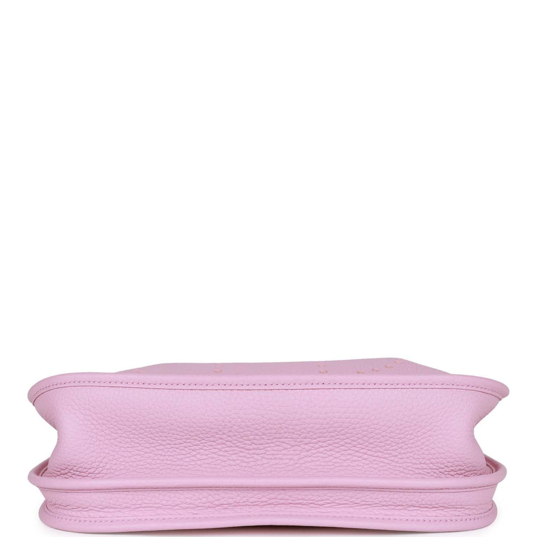 Top quality Hermes Evelyne III PM Mauve Sylvestre Clemence Palladium Hardware
