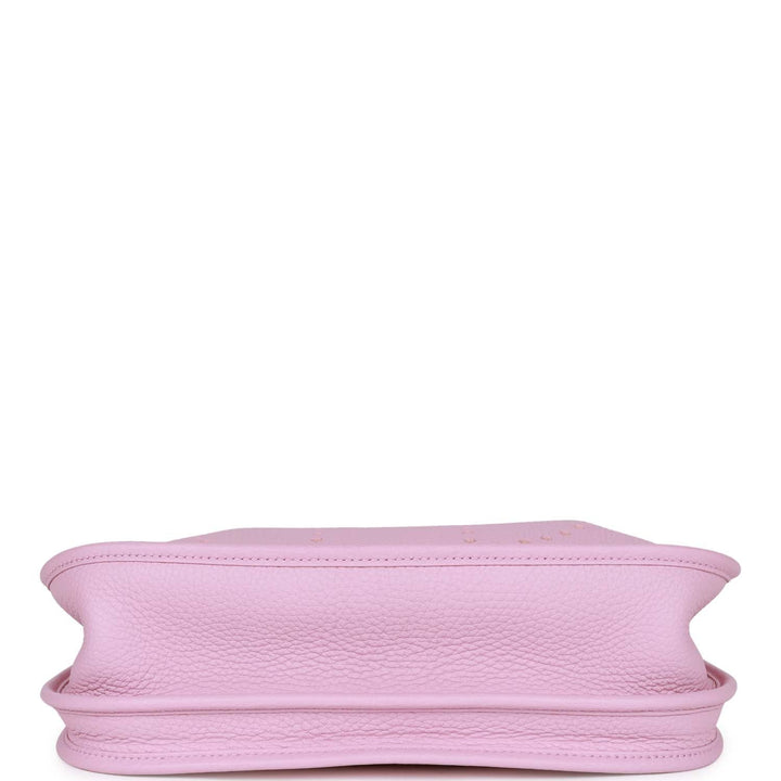 Top quality Hermes Evelyne III PM Mauve Sylvestre Clemence Palladium Hardware