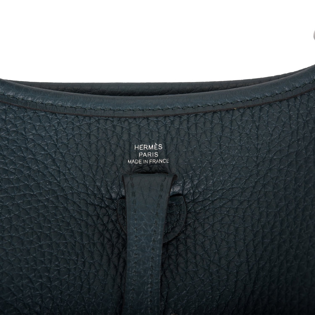 Hermes Evelyne TPM Vert Cypress Clemence Palladium Hardware