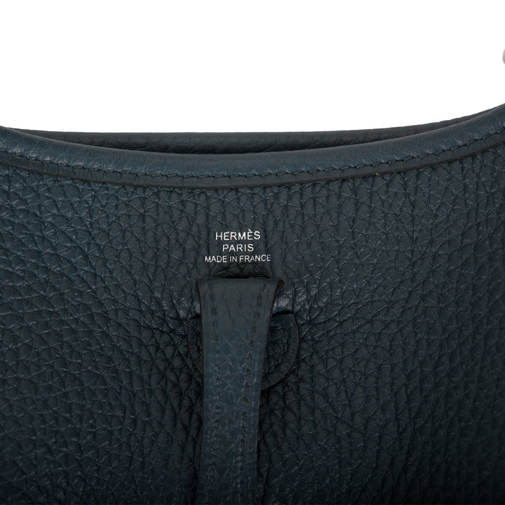 Hermes Evelyne TPM Vert Cypress Clemence Palladium Hardware