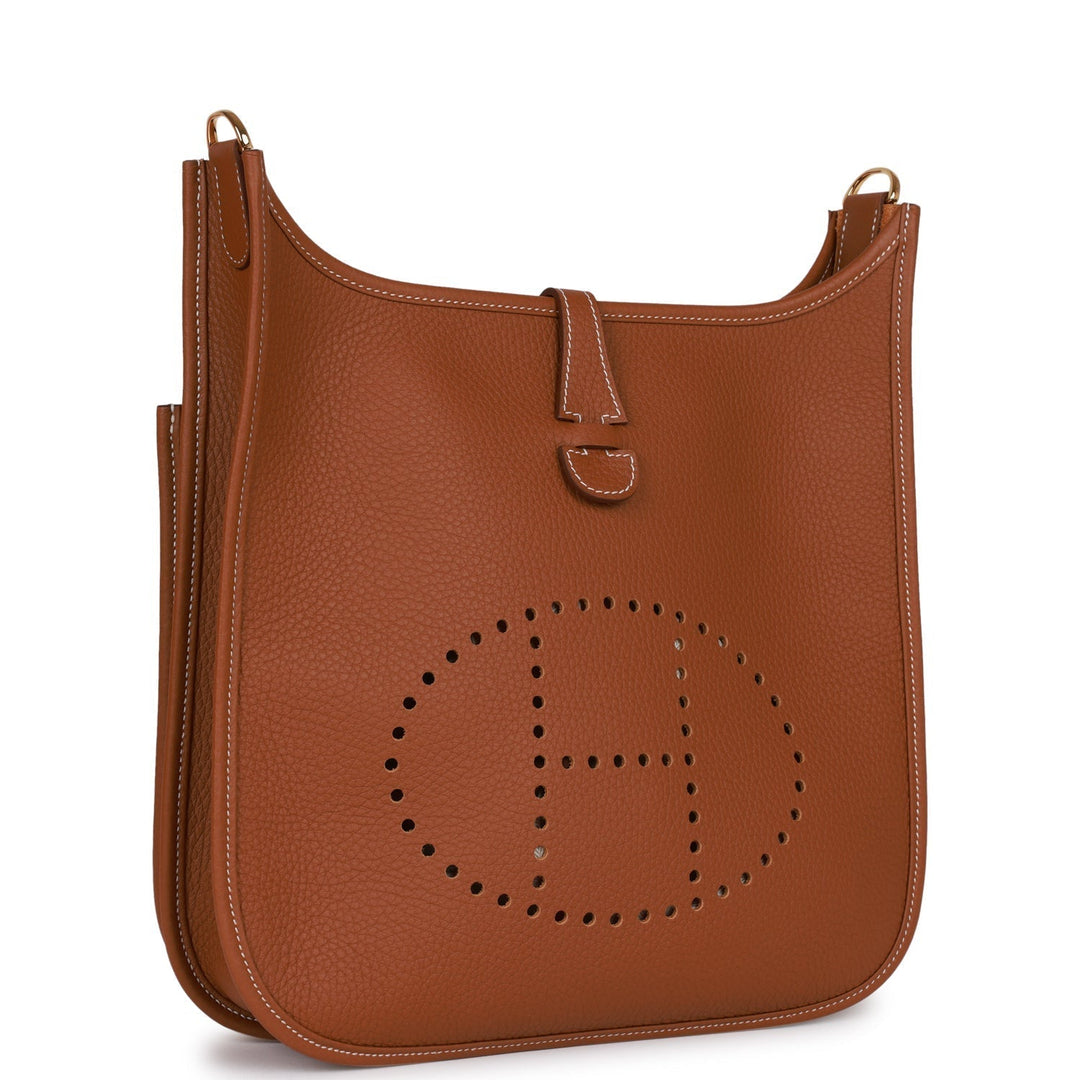 Top quality Hermes Evelyne III PM Gold Clemence Gold Hardware