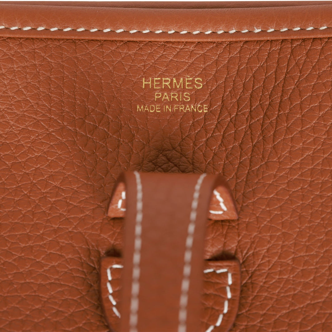 Top quality Hermes Evelyne III PM Gold Clemence Gold Hardware