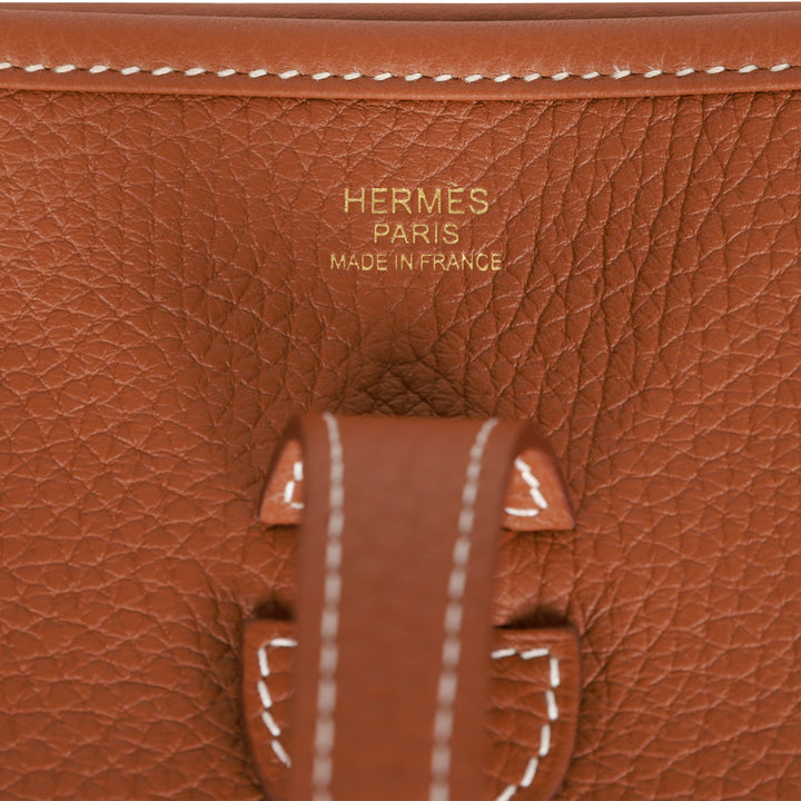 Top quality Hermes Evelyne III PM Gold Clemence Gold Hardware