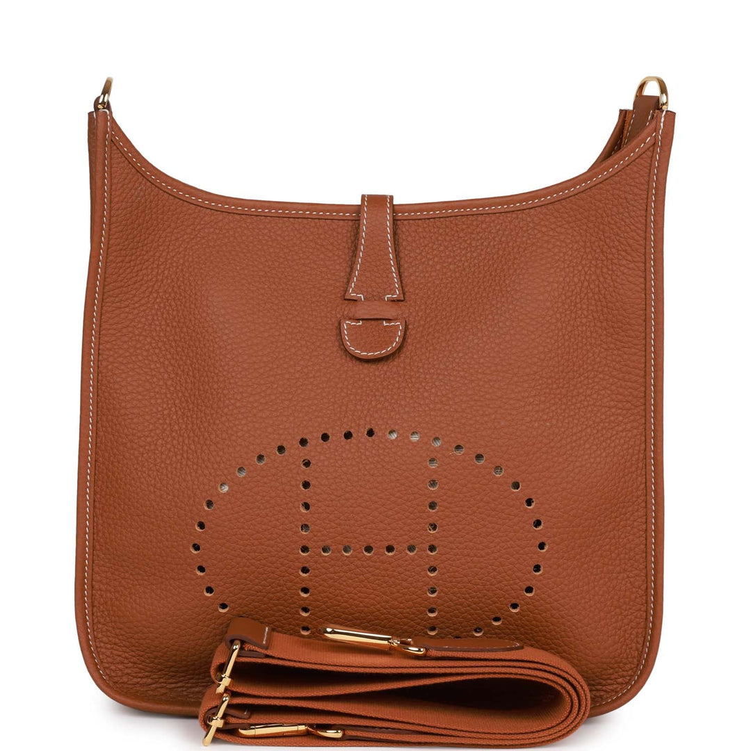 Top quality Hermes Evelyne III PM Gold Clemence Gold Hardware