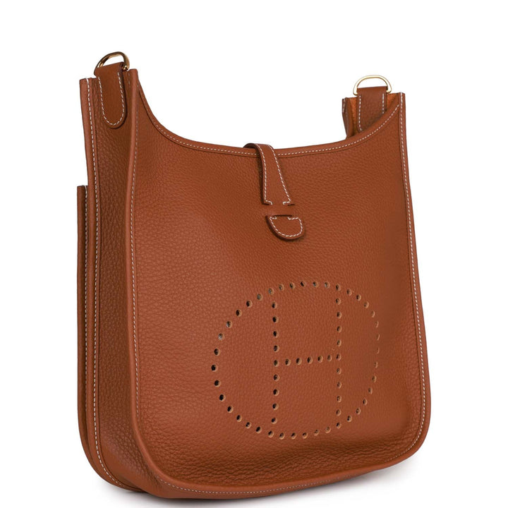 Top quality Hermes Evelyne III PM Gold Clemence Gold Hardware
