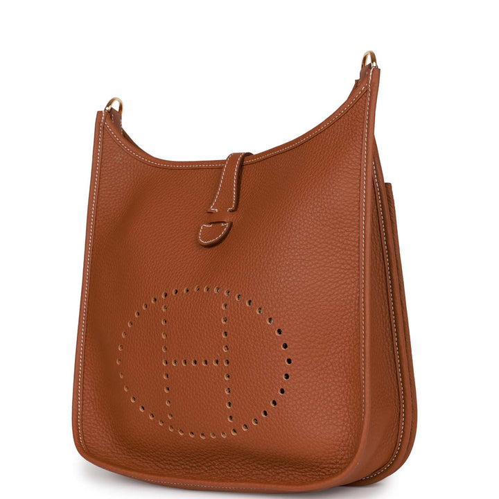 Top quality Hermes Evelyne III PM Gold Clemence Gold Hardware