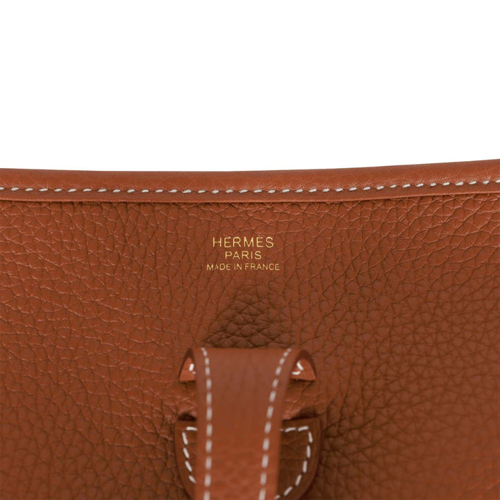 Top quality Hermes Evelyne III PM Gold Clemence Gold Hardware