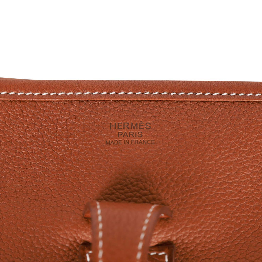 Top quality Hermes Evelyne III PM Fauve Barenia Faubourg Gold Hardware