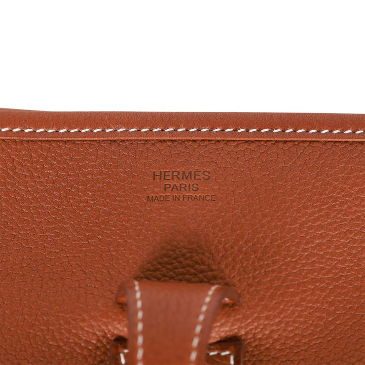Top quality Hermes Evelyne III PM Fauve Barenia Faubourg Gold Hardware