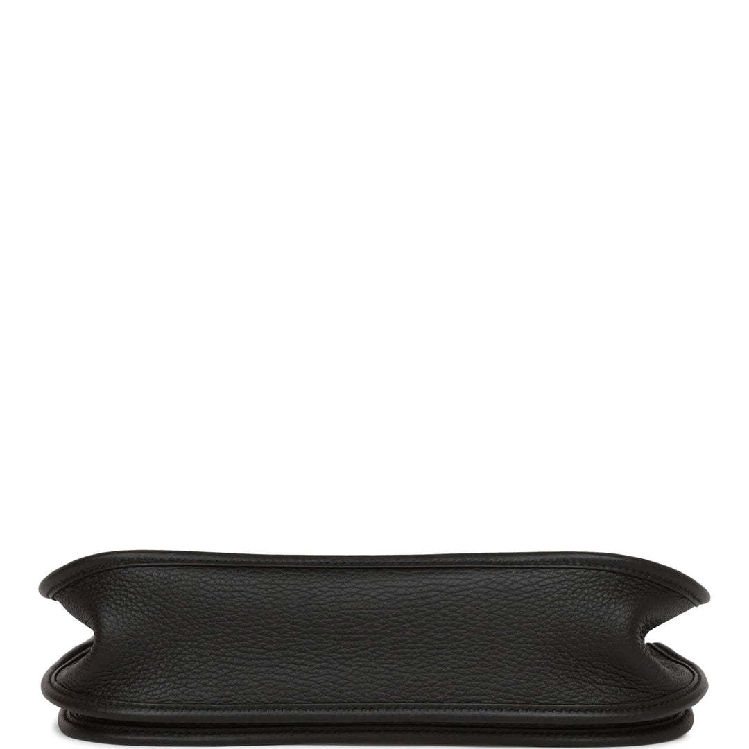Top quality Hermes Evelyne III PM Black Togo and Toile Palladium Hardware