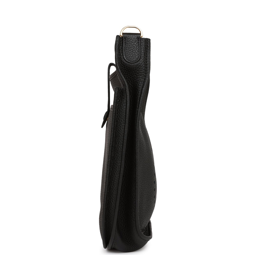 Top quality Hermes Evelyne III PM Black Clemence Gold Hardware