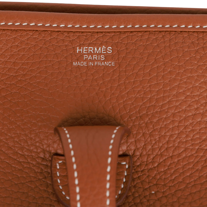 Hermes Evelyne III PM Gold Clemence Palladium Hardware
