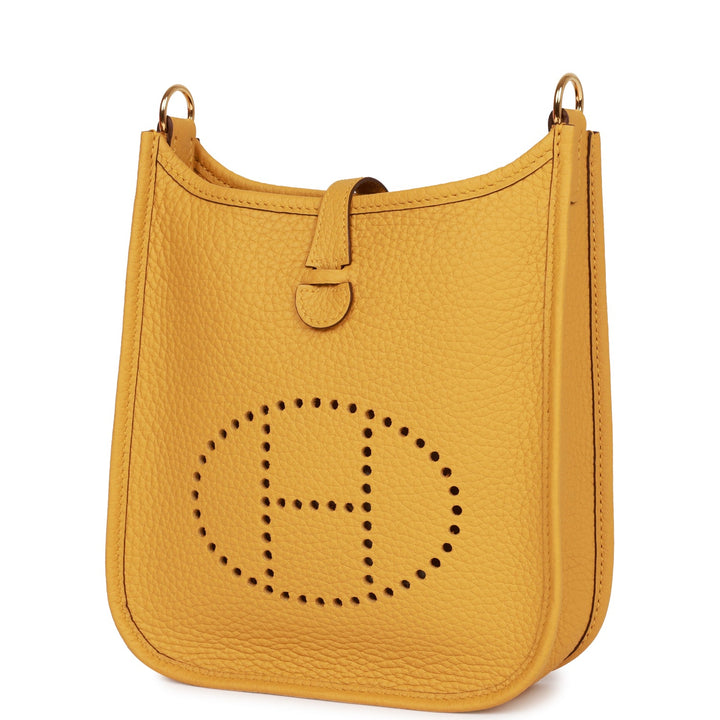Hermes Evelyne TPM Jaune Ambre Clemence Gold Hardware
