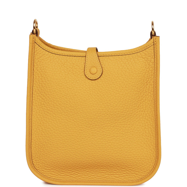 Hermes Evelyne TPM Jaune Ambre Clemence Gold Hardware