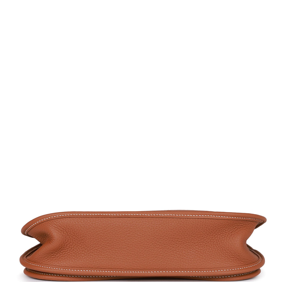 Top quality Hermes Evelyne III PM Gold Clemence and Toile Palladium Hardware