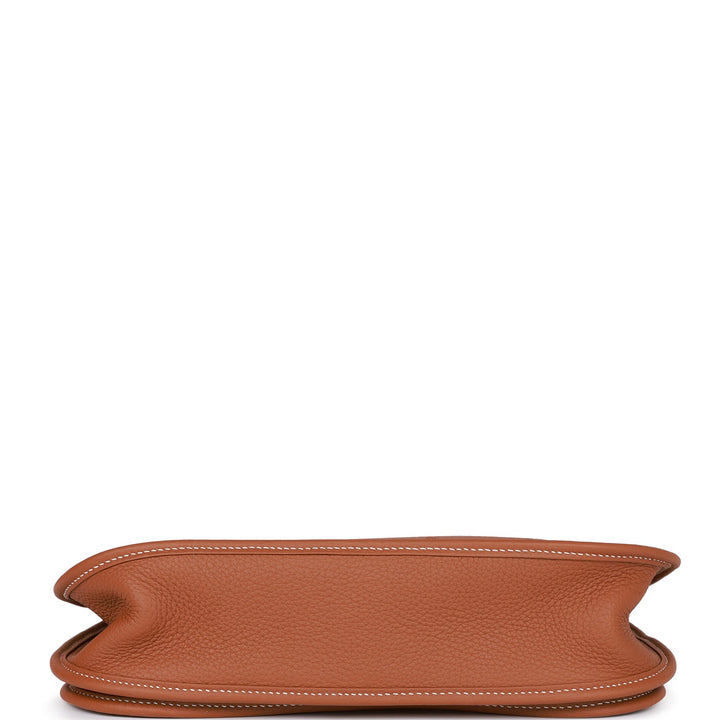 Top quality Hermes Evelyne III PM Gold Clemence and Toile Palladium Hardware