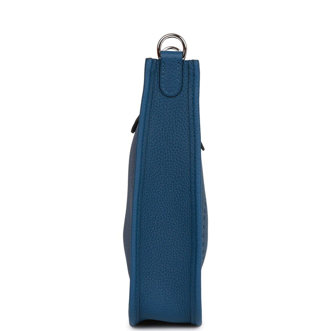 Top quality Hermes Evelyne TPM Bag Deep Blue Maurice Palladium Hardware