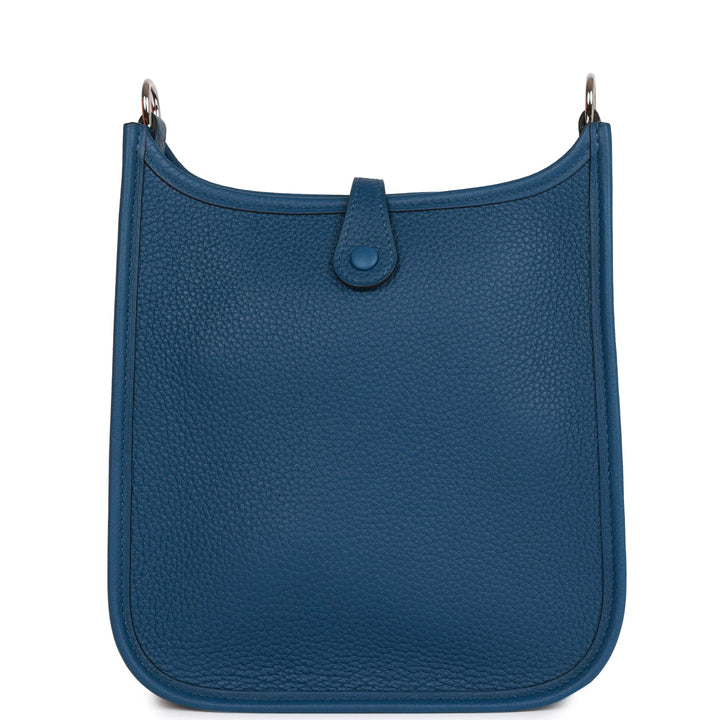 Top quality Hermes Evelyne TPM Bag Deep Blue Maurice Palladium Hardware